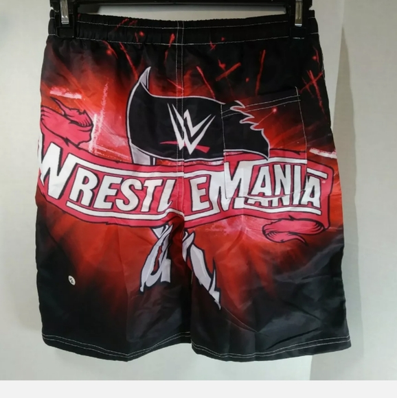 Cosplay Boy's Size Medium Red With Multicolored 3D Graphic Design Swimtrunks - Picture 5 of 7